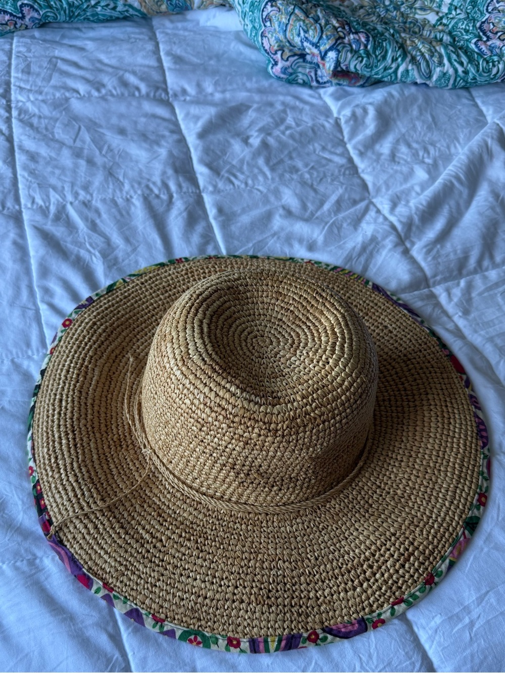 Vera Bradley summer straw hat women’s